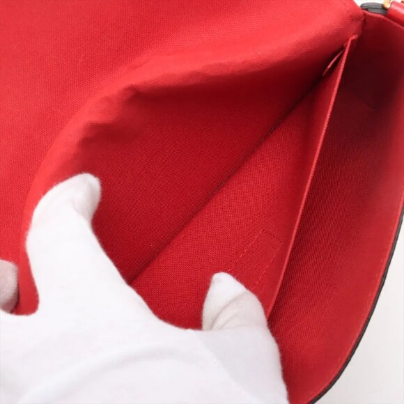 Louis Vuitton monogram empreinte Pochette Félicie M63700 SP1168 Red - Picture 7 of 14